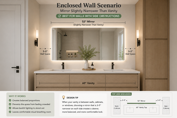 How to Choose the Right Bathroom Mirror Size