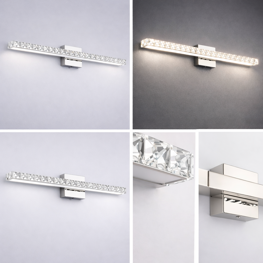 Gloviea Aurora, applique-miroir LED – Température de couleur réglable (3 modes)